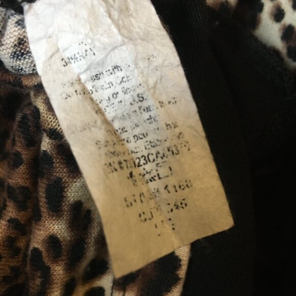 Made in Canada Black Open Waterfall Cardigan With Ruffle Collar Rosette Tank - Picture 11 of 16